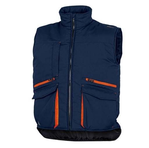 [D82372] Gilet imbottito Sierra 2 Tg. L blu/arancio