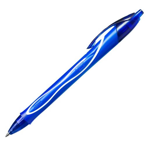[D82695] Scatola 12 penna sfera scatto Gelocity quick dry blu BIC(R)
