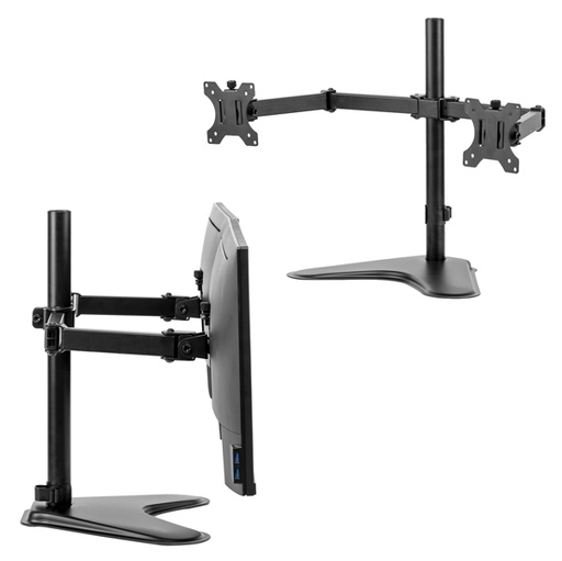 [D82789] Braccio portamonitor doppio oriz ad appoggio libero Professional Series Fellowes