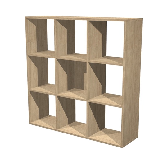[D82839] LIBRERIA 9 CASELLE 104x29,2cm-H103,9cm Rovere - RAINBOW