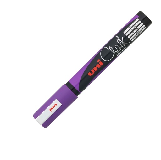 [D83094] Marcatore a gesso liquido UNI CHALK p.tonda viola UNI MITSUBISHI