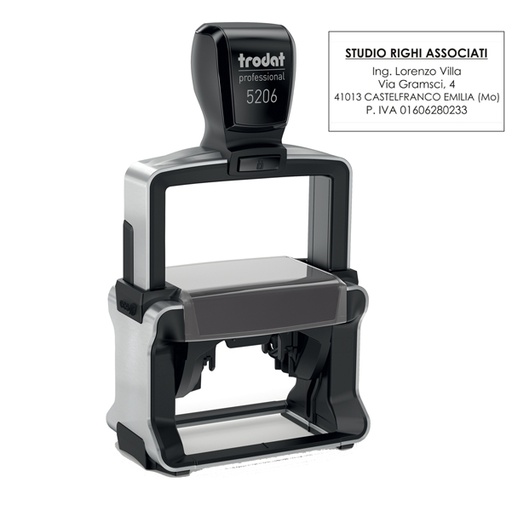 [D83126] Timbro Professional 5206 56x33mm 8righe personaliz autoinch. TRODAT