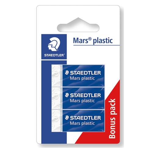 [D83272] Blister 3 gomme Marsplastic mini 526 53 bianca STAEDTLER