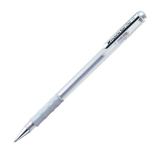 [D83277] Roller Gel Hybrid Grip 0,8mm Metallic K118 argento Pentel