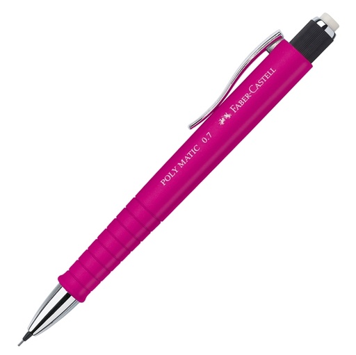 [D83362] Portamine 0,7MM Poly Matic fusto rosa FABER CASTELL