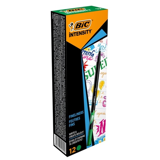 [D83371] Scatola 12 fineliner Intensity 0,8mm verde BIC