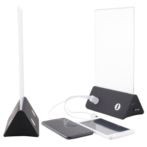 [D83380] Display Porta Menu' A5 con PowerBank Securit