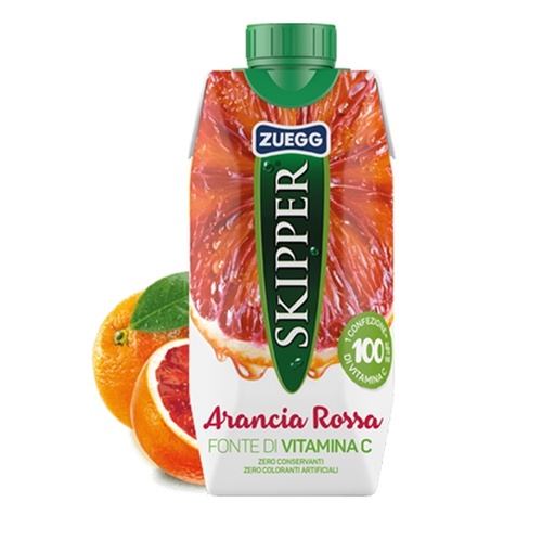 [D83724] Succo Skipper gusto Arancia Rossa BRICK 330ml Zuegg