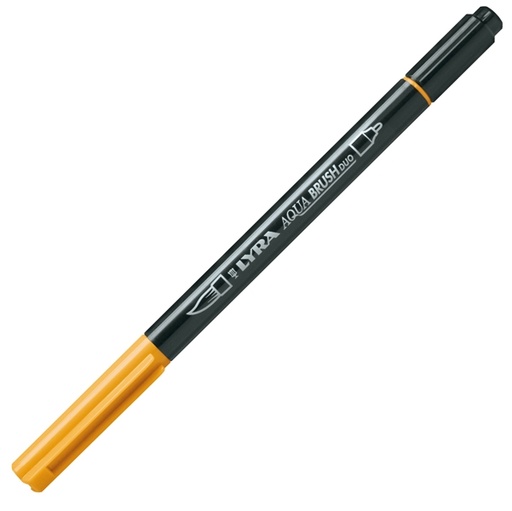 [D85036] Pennarello a 2 punte AQUA BRUSH DUO giallo di cadmio scuro LYRA