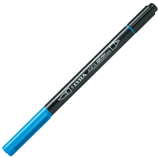 [D85043] Pennarello a 2 punte AQUA BRUSH DUO azzurro LYRA