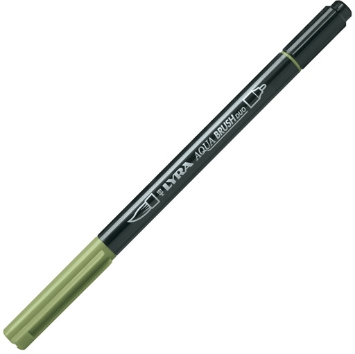 [D85048] Pennarello a 2 punte AQUA BRUSH DUO verde di cromo LYRA