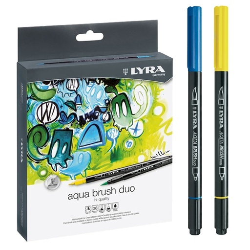 [D85057] ASTUCCIO 36 PENNARELLI AQUA BRUSH DUO LYRA