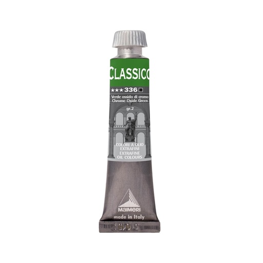 [D85077] Colore a olio extrafine 20ml verde ossido di cromo Maimeri