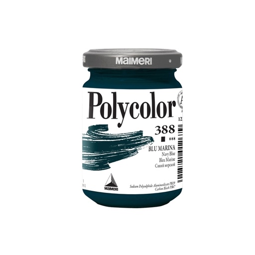 [D85236] Colore vinilico Polycolor vasetto 140 ml blu Marina Maimeri