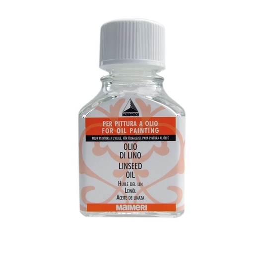 [D85290] Flacone 75ml olio di lino Maimeri