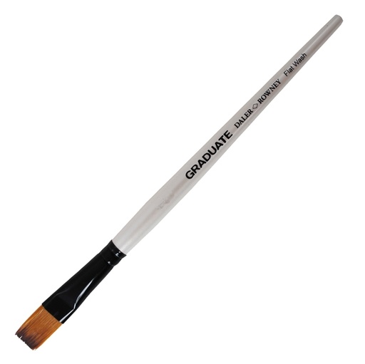 [D85425] Pennello sintetico Graduate piatto quadrato n.1 manico corto Daler Rowney