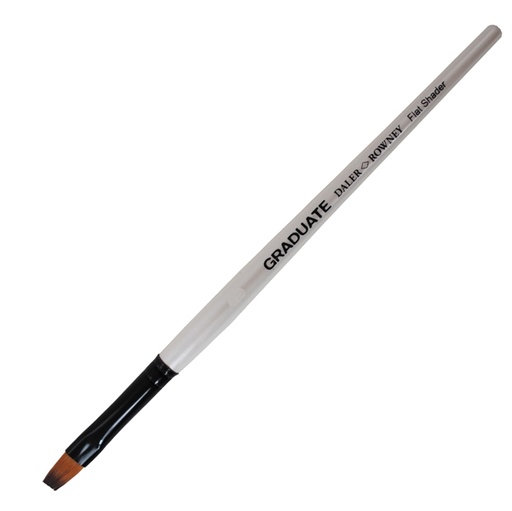 [D85434] Pennello sintetico piatto corto Graduate n.16 manico lungo Daler Rowney
