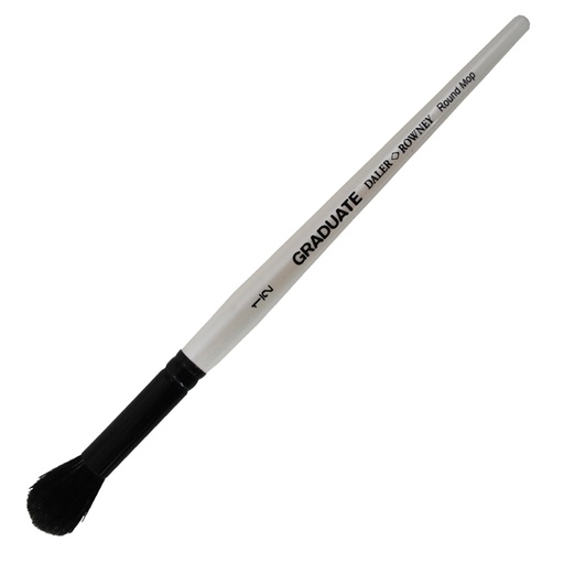 [D85447] Pennello pelo capra scuro bombasino Graduate n.1/2 manico corto Daler Rowney