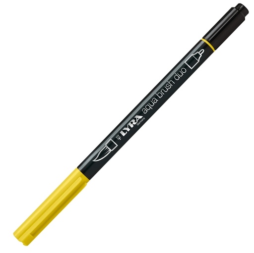 [D85737] Pennarello a 2 punte AQUA BRUSH DUO giallo cromo chiaro LYRA L6520006
