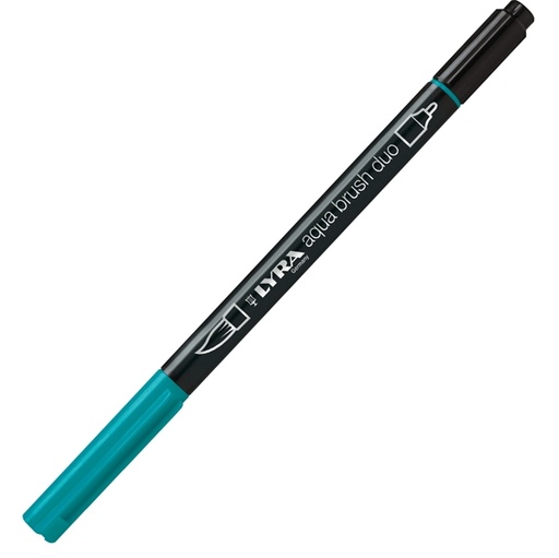 [D85742] Pennarello a 2 punte AQUA BRUSH DUO verde Paolo Veronese LYRA L6520061