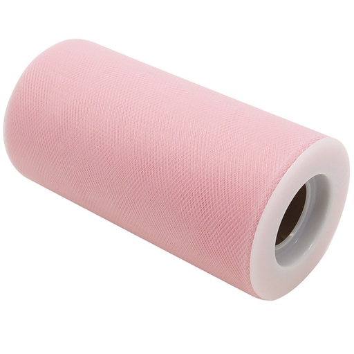 [D86269] Tulle in rotolo 12,5cmx25mt rosa Big Party