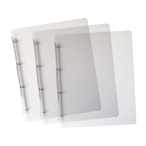 [D86350] Raccoglitore Lumina 22X30 4 anelli tondi D15 PP trasparente Favorit