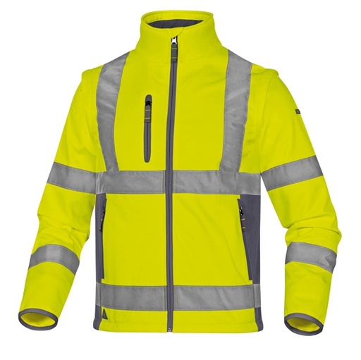 [D86491] Giacca Softshell Moonlight 2 alta visibilita' giallo fluo tg.L DeltaPlus