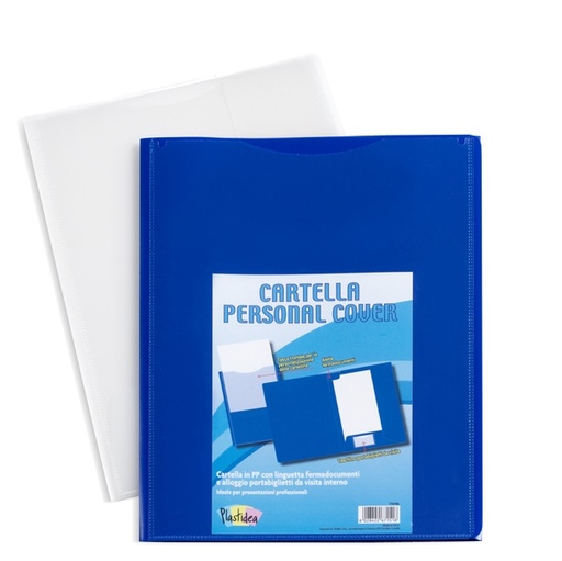 [D86595] Conf 5 cartelle in pp personal cover bianco 240x320mm Iternet