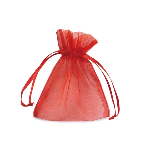 [D86798] 20 Sacchetti organza Milly 8,5x10cm rosso