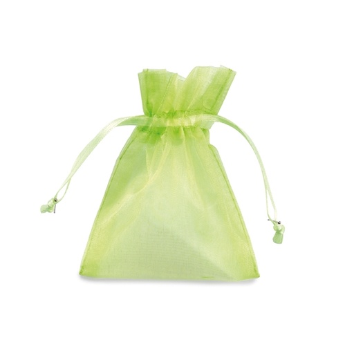 [D86803] 20 Sacchetti organza Milly 12,5x17cm verde mela