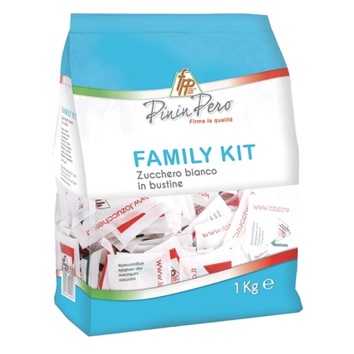 [D86867] 1Kg di zucchero semolato in bustine monoporzione da 5gr cad - 200 bustine FPP