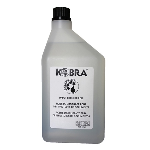 [D86883] Olio per distruggidocumenti - flacone 1lt - Kobra