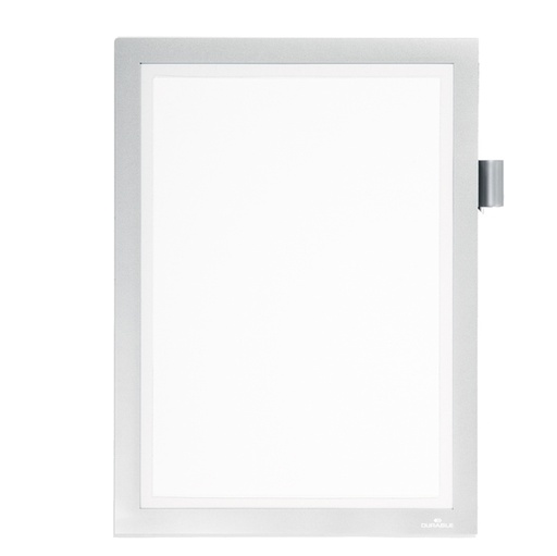 [D86908] Cornice magnetica Duraframe(R) Note A4 21X29,7cm argento Durable