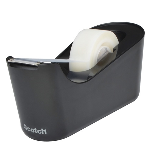 [D87203] Dispenser da Tavolo C18  Nero + 1 rotolo di nastro adesivo Scotch(R) Magic™ 19x33