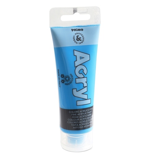 [D88849] Colore Acryl fine tubo da 75ml ciano 501 Primo