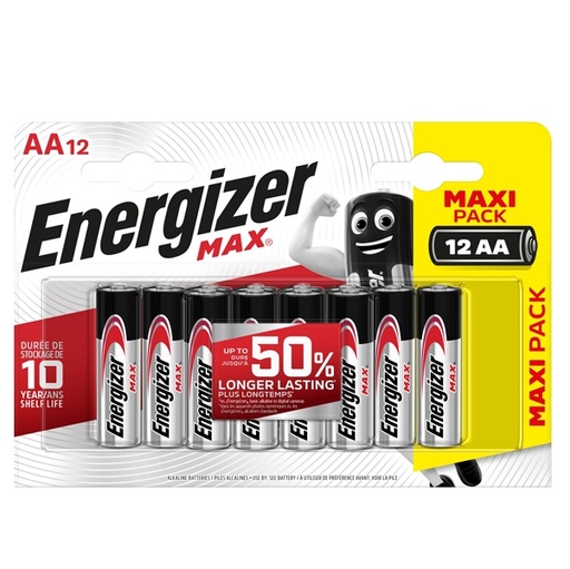 [D89479] Blister 12 pile stilo AA - Energizer Max