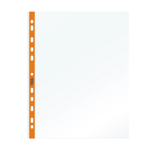 [D89510] 25 Buste forate c/ banda arancio NEON 22X30cm Favorit