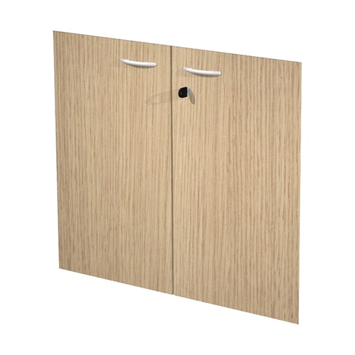 [D89546] Coppia ante in melamin. x Mob.BASSO Rovere - EASY