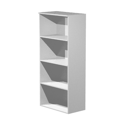 [D89551] Mobile alto a giorno 80X44cm H180cm Grigio alluminio - EASY