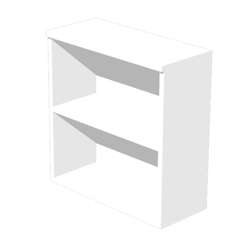 [D89564] Armadio modulare basso a giorno 90x44cm - H85cm Bianco