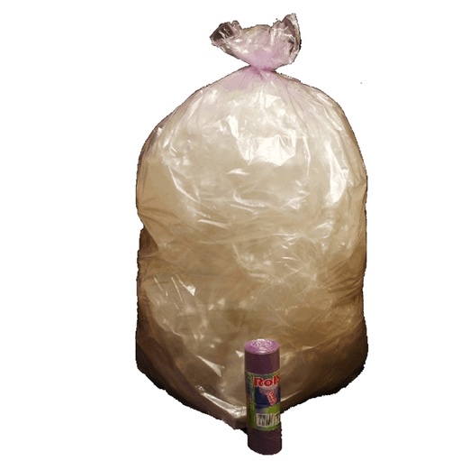 [D89613] 10 Sacchi Viola trasp. 70x110cm 110Lt 22µ Rolsac
