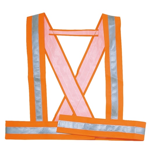 [D89970] Bretella alta visibilita' Bauce arancio fluo Tg. M Deltaplus