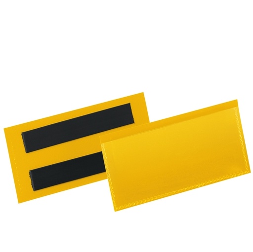 [D90106] 50 buste identificazione magnetiche 100x38mm art.1741 Giallo DURABLE