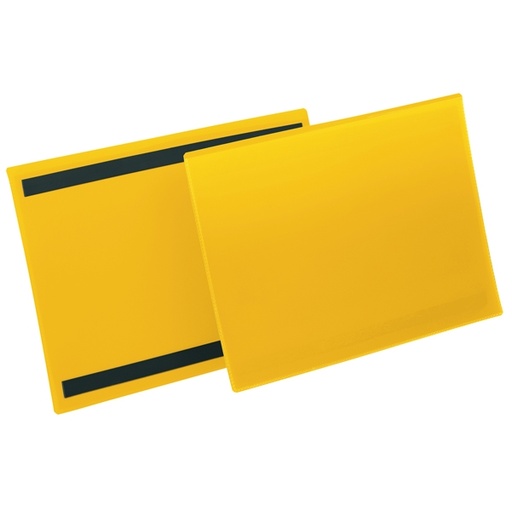 [D90110] 50 buste identificazione magnetiche 297x210mm (A4-ORIZ.) art.1745 GialloDURABLE