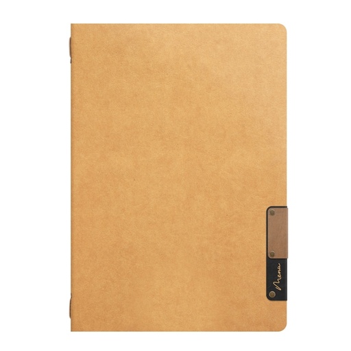 [D90149] Porta Menu' A5-24,9x17,5cm Beige Nature con 1 INSERTO DOPPIO