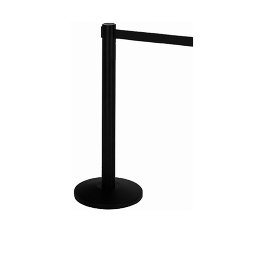 [D90158] Colonnina segnapercorso Nera con nastro 200cm Nero ALFA