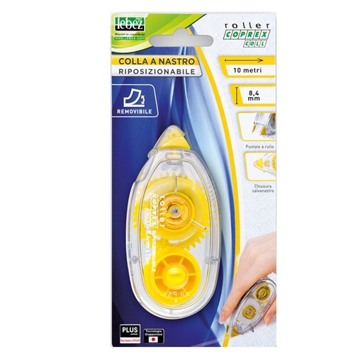 [D90204] Colla a nastro removibile 8,4mmX10 roller coprex COLL