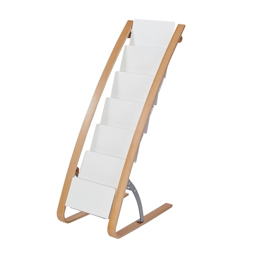 [D91241] Portariviste da terra dim. 34x50x93cm - 6 tasche ALBA