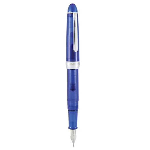 [D91489] Penna stilografica Monza tratto medio fusto in resina blu Monteverde