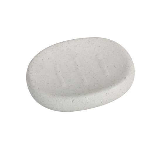[D91557] Portasapone bianco linea Stone